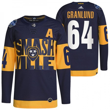 Mænd NHL Nashville Predators Trøje Mikael Granlund 64 Adidas 2022 Stadium Series Authentic